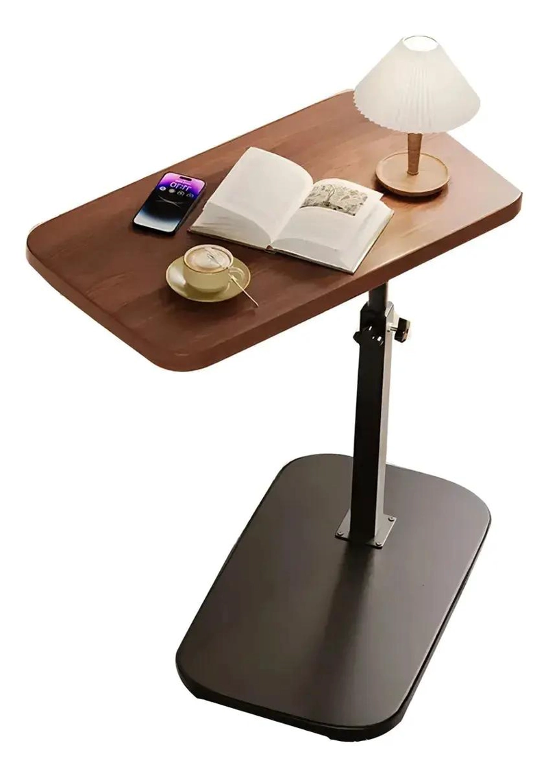 MESA AUXILIAR LATERAL DE MADERA PARA NOTEBOOK MARRON - 4