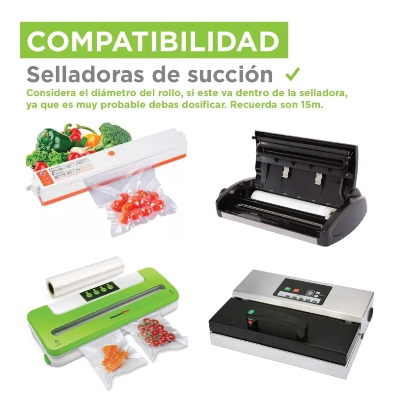 100 BOLSAS PARA SELLADO AL VACIO 28X35 CM GOFRADAS - 3