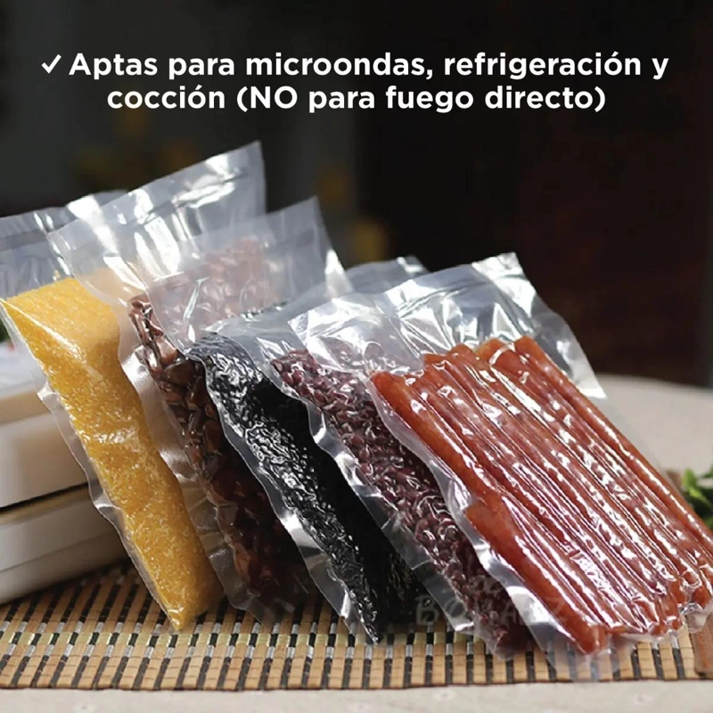 100 BOLSAS PARA SELLADO AL VACIO 28X35 CM GOFRADAS - 4