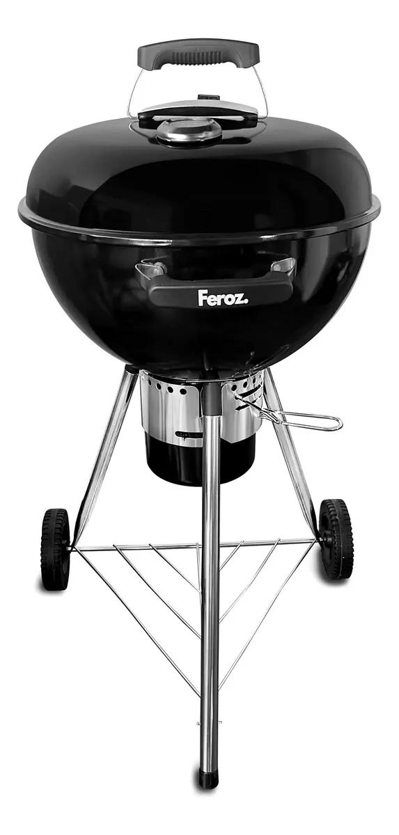 PARRILLA AMERICANA A CARBON 18 CON TERMOMETRO - 1