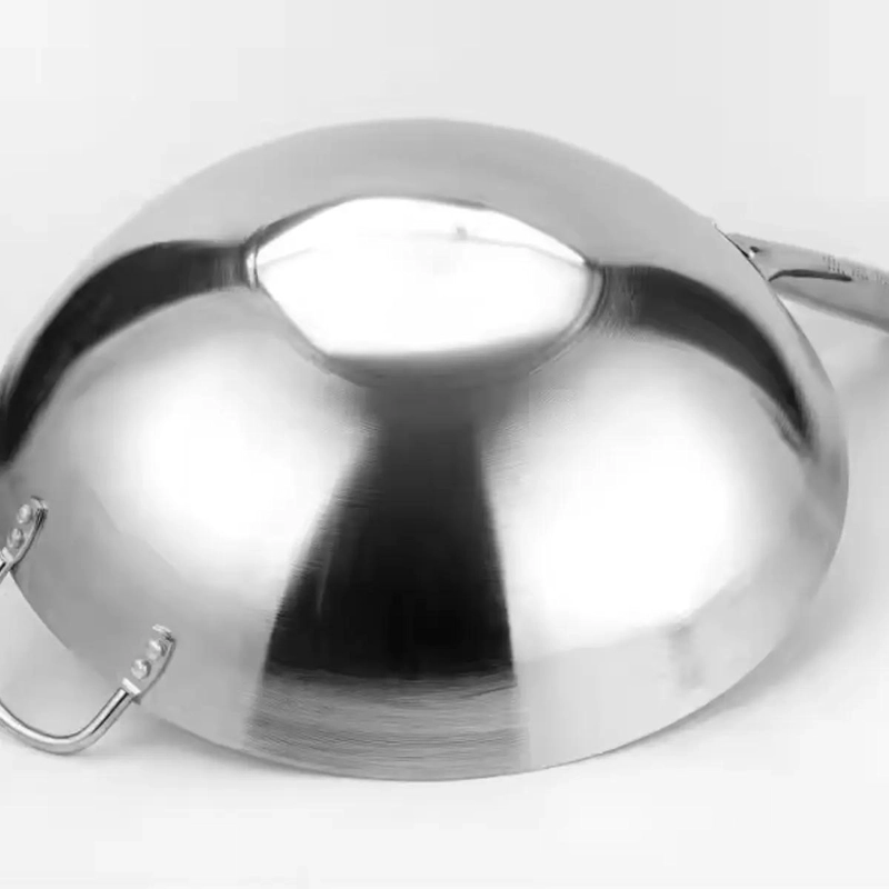 WOK DE ACERO INOXIDABLE DE 40 CM PARA COCINA VERSATIL - 3