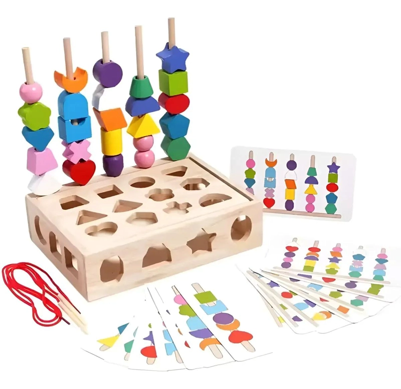 BLOQUES DIDACTICOS DE MADERA MONTESSORI - 1