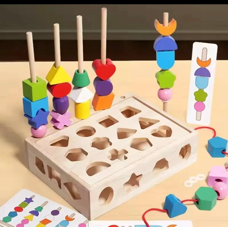 BLOQUES DIDACTICOS DE MADERA MONTESSORI - 2