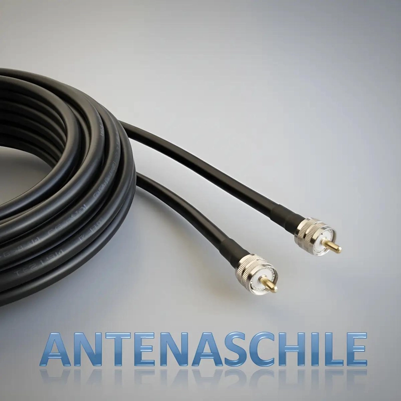 CABLE COAXIAL LMR-400 25M NEGRO CON CONECTORES MACHO PL-2 - 2