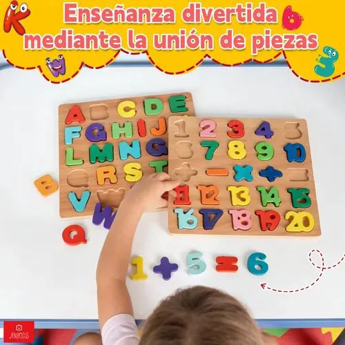 PACK 11 JUGUETES DIDACTICOS DE MADERA MONTESSORI - 5