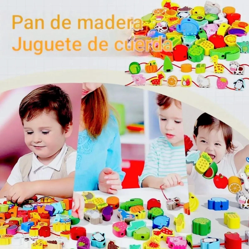 JUGUETE DIDACTICO DE ENHEBRADO CON FORMAS GEOME TRICAS - 5