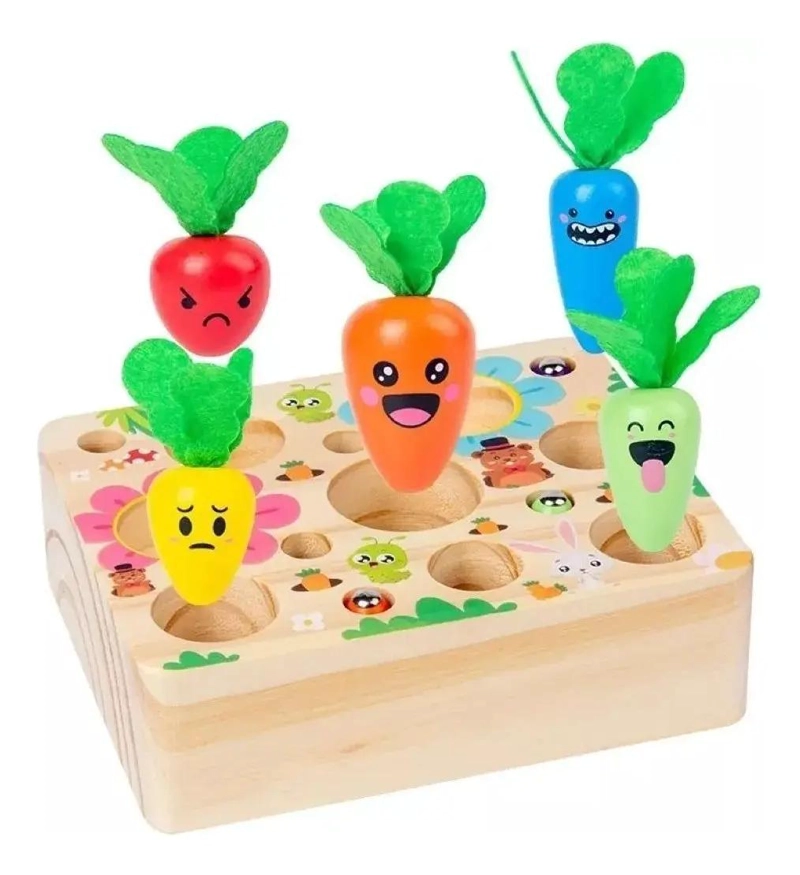 JUGUETE DE MADERA PARA COORDINACION OJO-MANO INFANTIL - 1