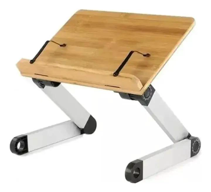 MESA PLEGABLE DE MADERA PARA LECTURA Y SOPORTE DE LIBROS - 1
