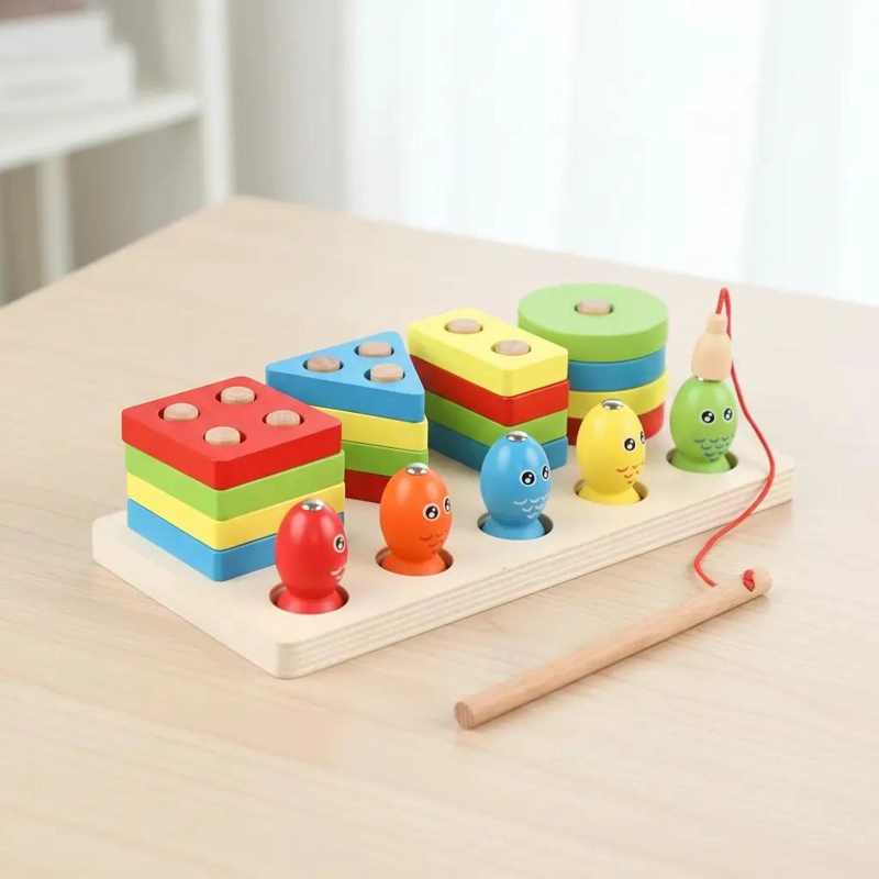 JUEGO DE PESCA MAGNE TICO MONTESSORI PARA NIÑOS - 2