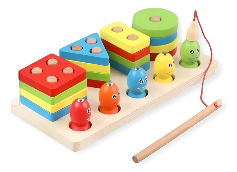 JUEGO DE PESCA MAGNE TICO MONTESSORI PARA NIÑOS - 4