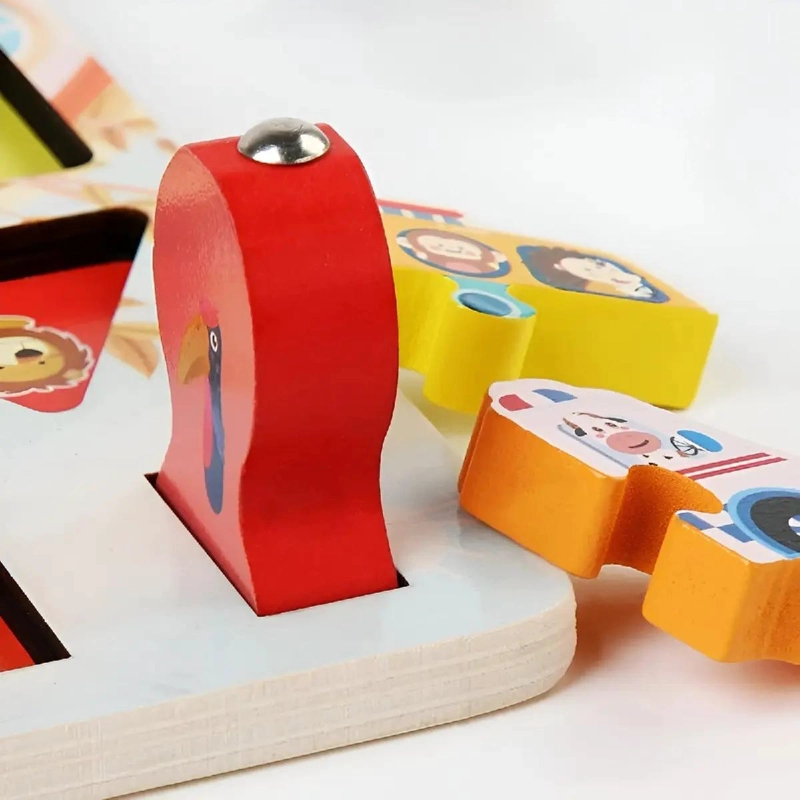 TABLERO MONTESSORI DE PESCA Y ENCAJE PARA NIÑOS - 5
