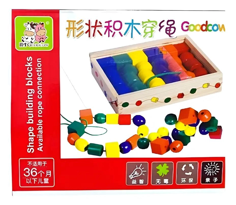 BLOQUES DIDACTICOS DE ENHEBRAR MONTESSORI - 1
