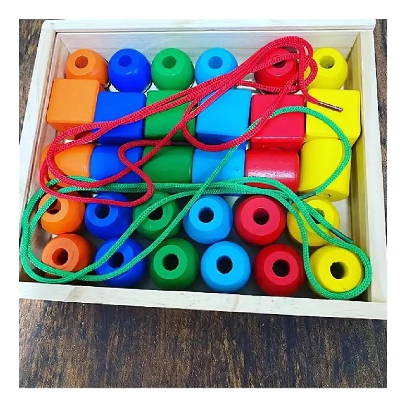 BLOQUES DIDACTICOS DE ENHEBRAR MONTESSORI - 3