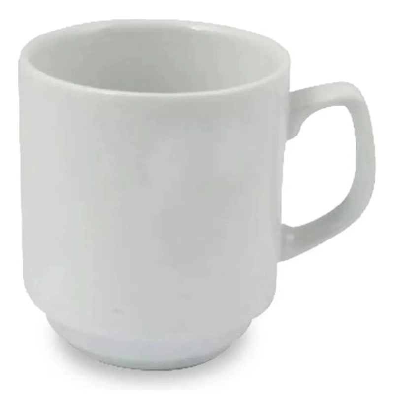 SET 6 TAZAS PORCELANA 350ML PARA CAFE  Y TE - 2