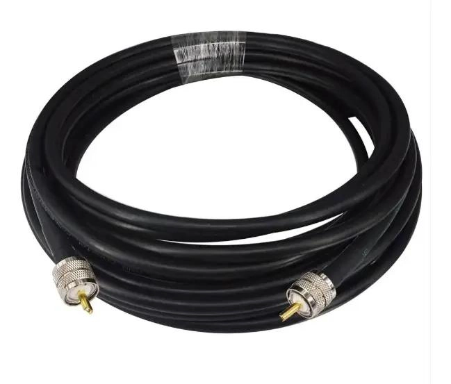 GENÉRICO CABLE COAXIAL RG8 30M CON CONECTORES PL259 MACHO 50 OHM