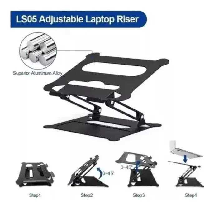MESA PORTATIL PLEGABLE PARA NOTEBOOK ALUMINIO - 2