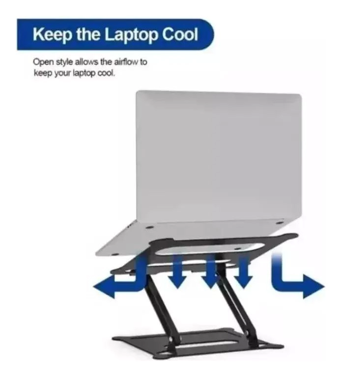MESA PORTATIL PLEGABLE PARA NOTEBOOK ALUMINIO - 3