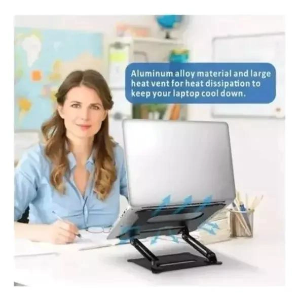 MESA PORTATIL PLEGABLE PARA NOTEBOOK ALUMINIO - 5