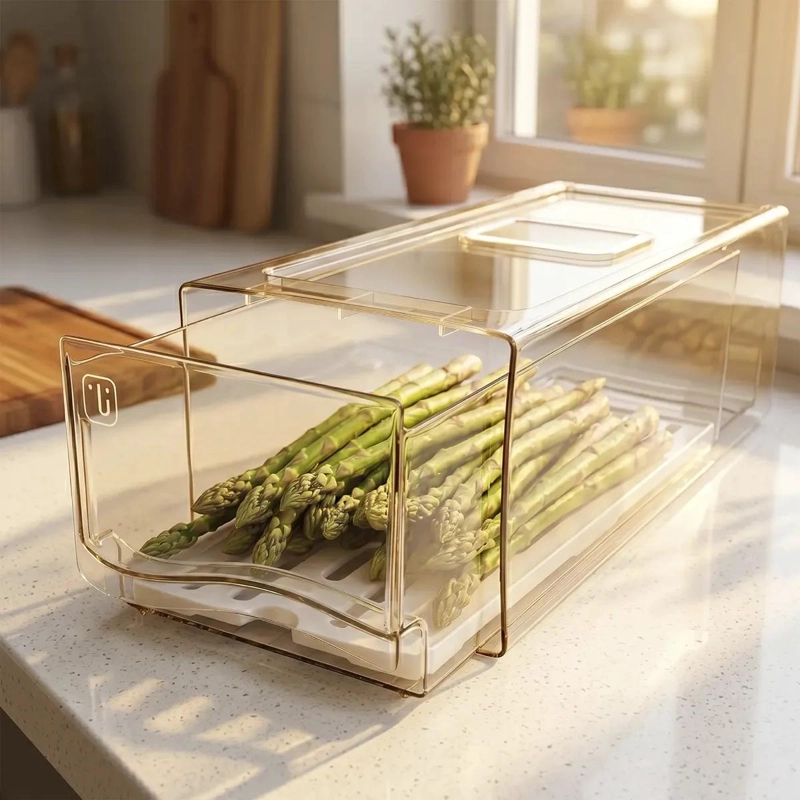 ORGANIZADOR PARA REFRIGERADOR CON DRENAJE PEQUEÑO - 2