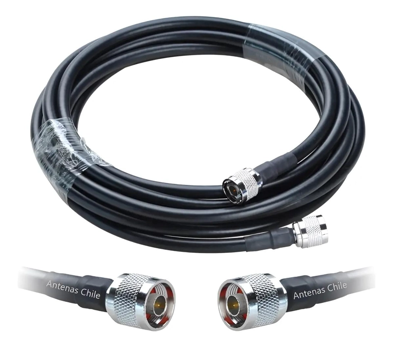 GENÉRICO CABLE COAXIAL LMR400 TIPO N MACHO 40 METROS 50 OHM