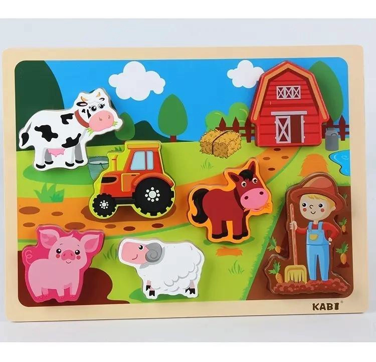JUGUETE DE ENCAJE DIDACTICO DE MADERA PARA BEBE S - 1