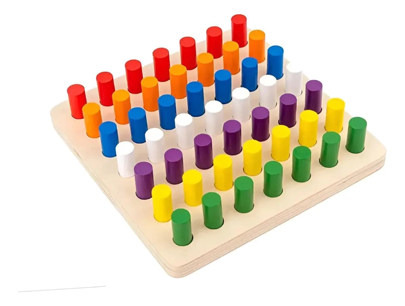 JUGUETE DE MADERA CON CILINDROS MONTESSORI - 4