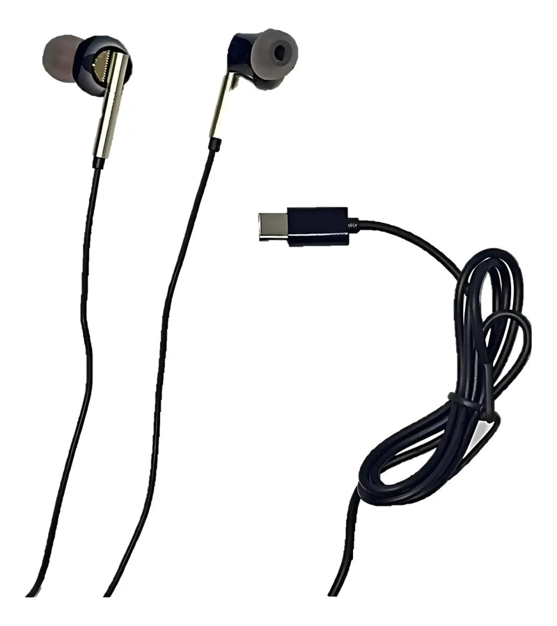 AUDIFONO MANOS LIBRES CON CONECTOR TIPO-C NEGRO - 2