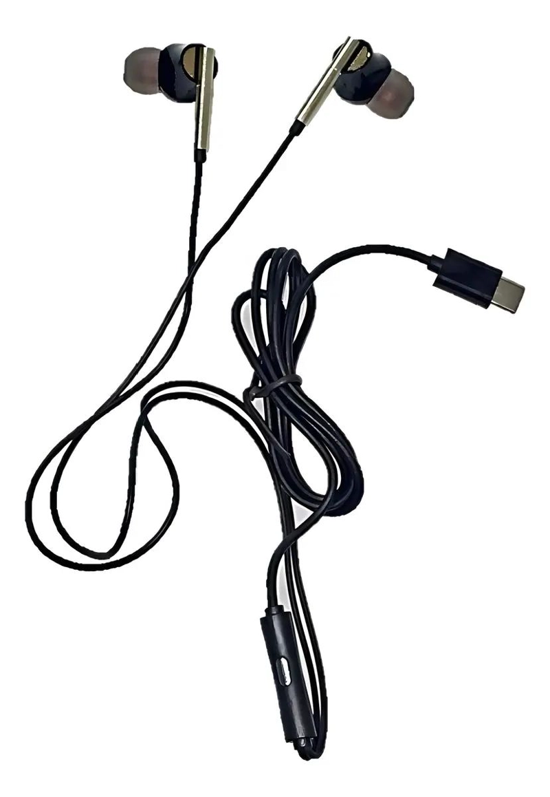 AUDIFONO MANOS LIBRES CON CONECTOR TIPO-C NEGRO - 3
