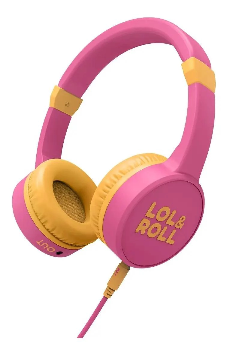 AUDIFONOS INFANTILES COLOR ROSA CON DISEÑO DIVERTIDO - 5