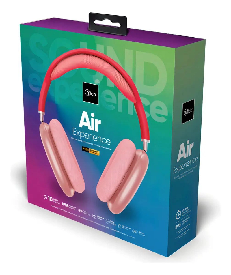 AUDIFONO BLUETOOTH AIR-EXPERIENCE COLOR ROSA - 2
