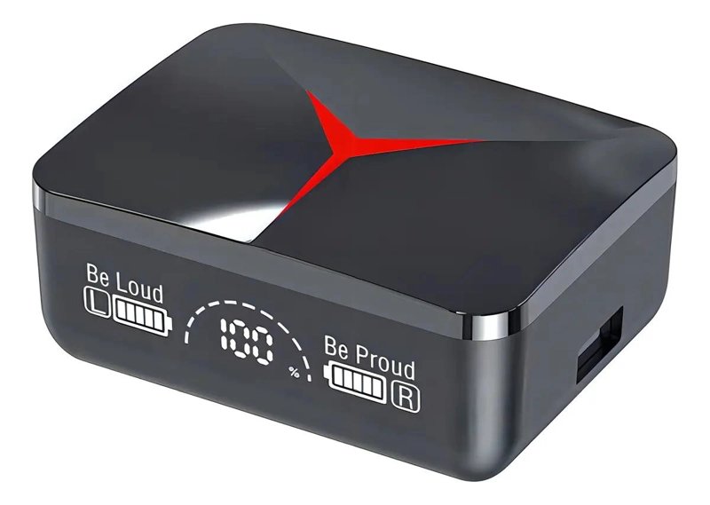 AUDIFONOS BLUETOOTH INALAMBRICOS TWS M90 COLOR NEGRO - 1