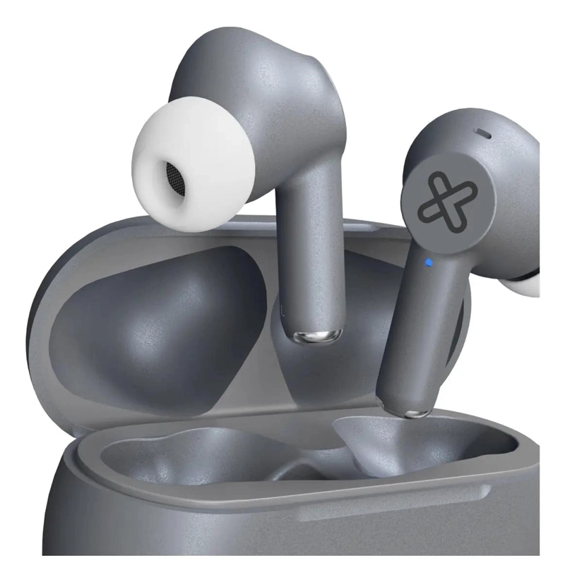 AUDIFONOS INALAMBRICOS TWS BUDS-FI COLOR GRIS CLARO - 2