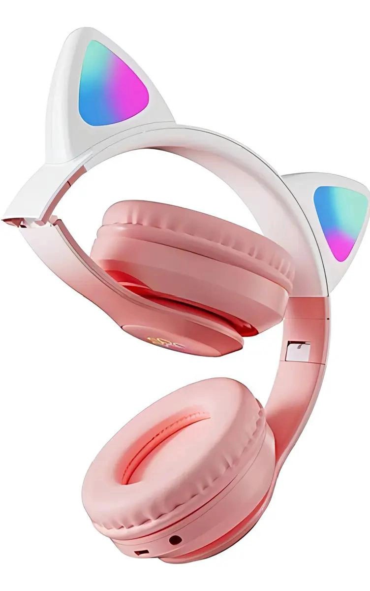 AUDIFONOS INALAMBRICOS BLUETOOTH CON OREJAS LED - 3