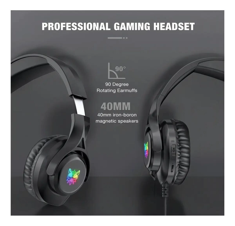 AUDIFONOS GAMER RGB ONIKUMA X16 CON CONEXION 3.5 MM - 5