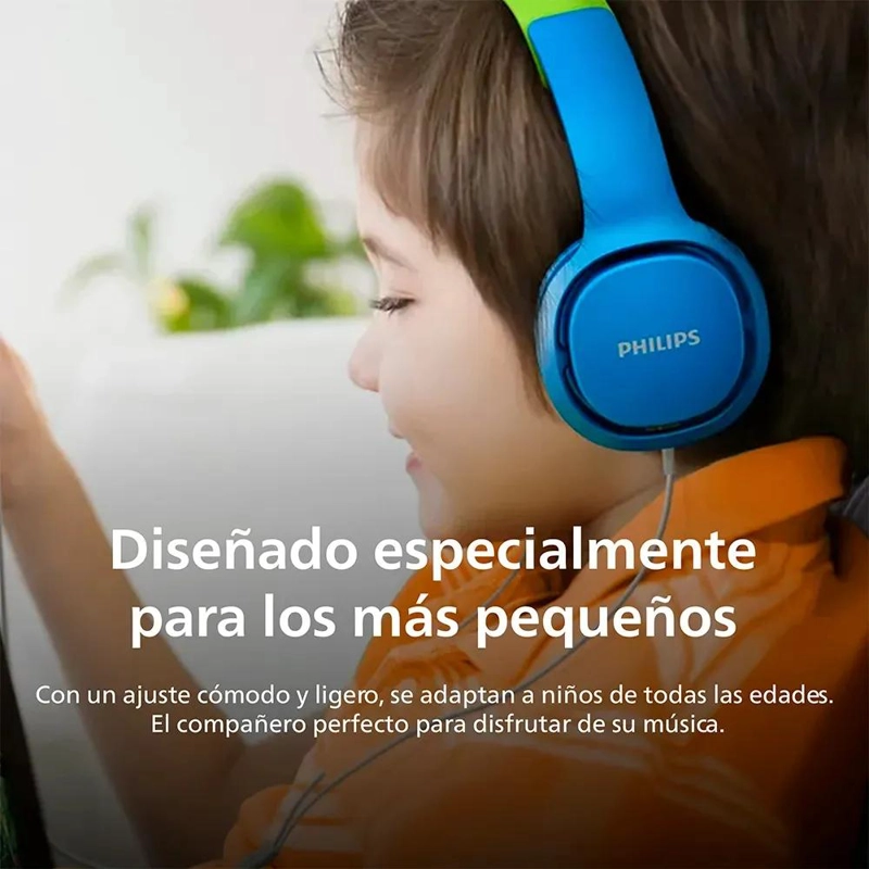 AUDIFONOS HEADBAND PARA NIÑOS COLOR AZUL - 4