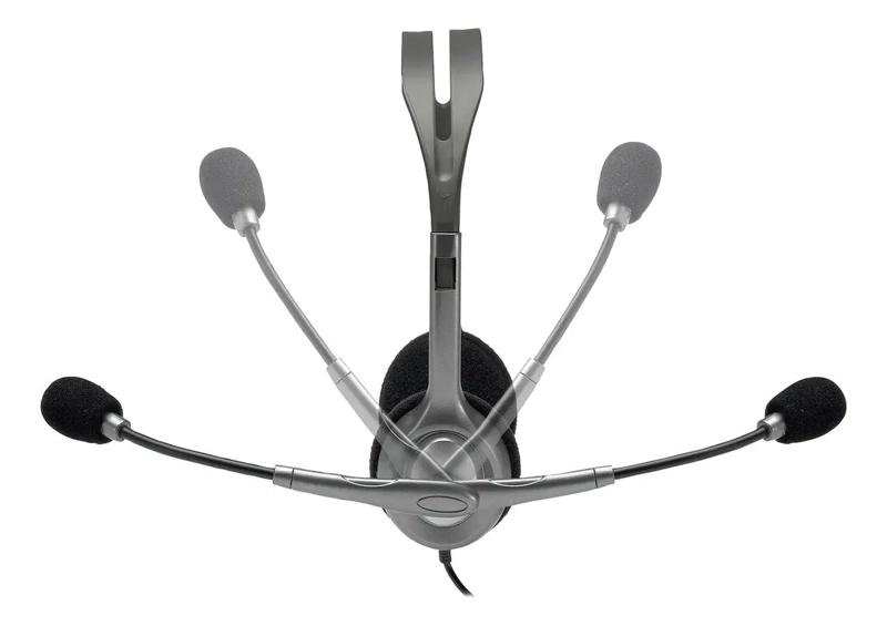 AUDIFONOS CON MICROFONO NEGRO PARA PC - 5