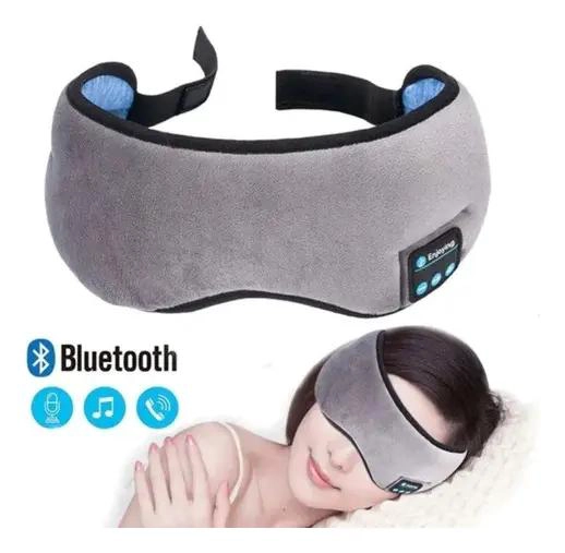 MASCARA PARA DORMIR CON AURICULARES BLUETOOTH 5.0 GRIS - 4