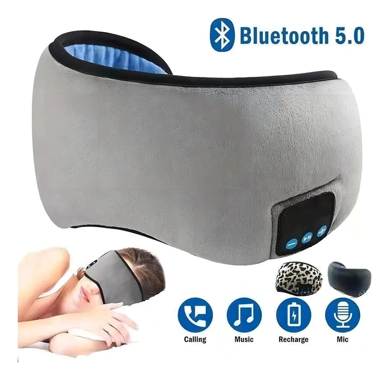 ANTIFAZ AURICULAR BLUETOOTH PARA DORMIR COLOR GRIS - 3