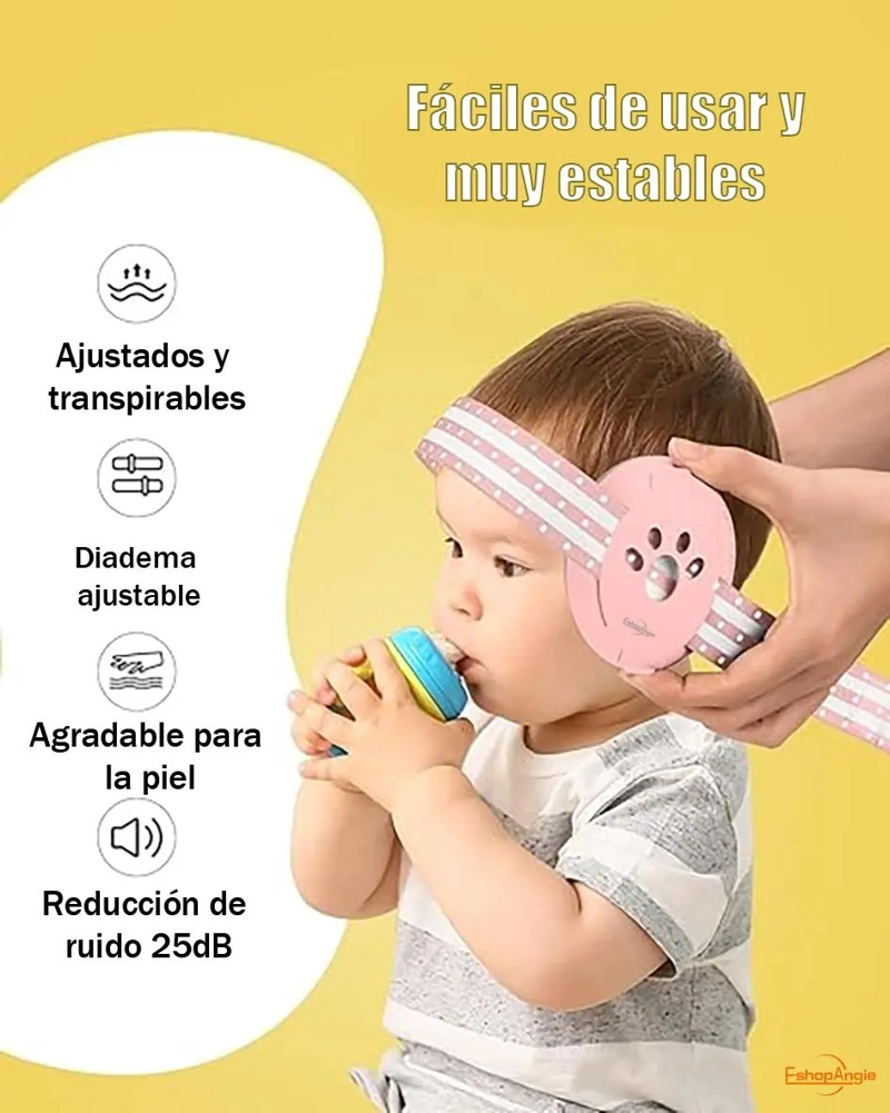 PROTECCION AUDITIVA ANTIRUIDO PARA BEBE S Y NIÑOS - 3