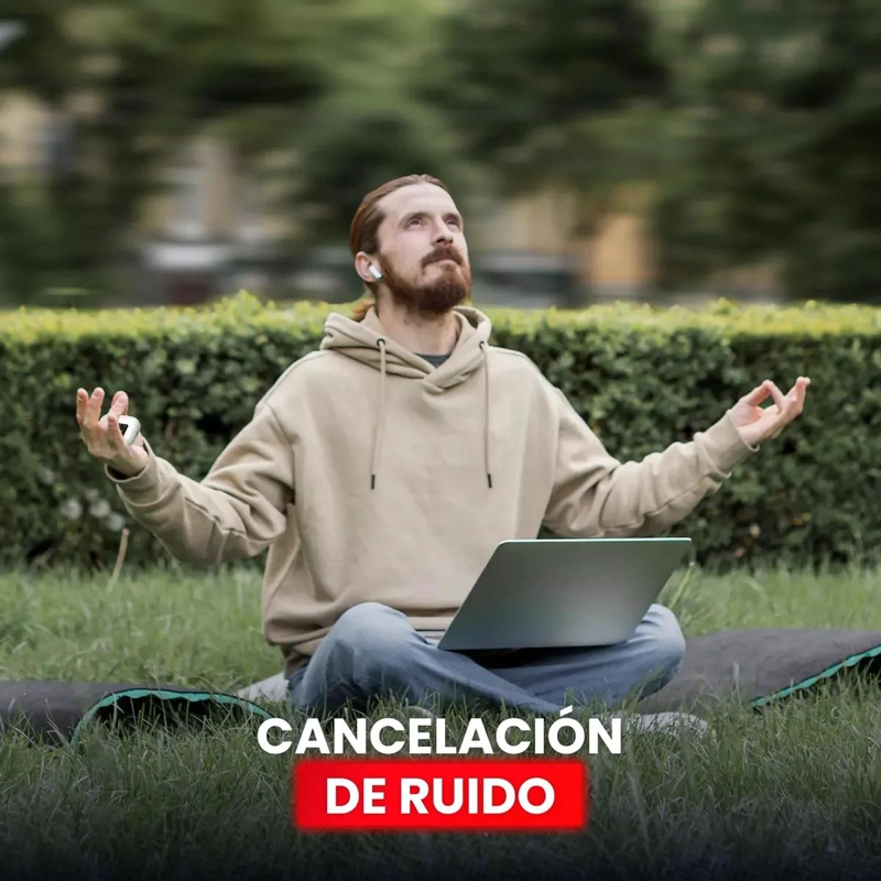 AUDIFONOS INALAMBRICOS CON REDUCCION DE RUIDO Y PANTALLA LED - 4