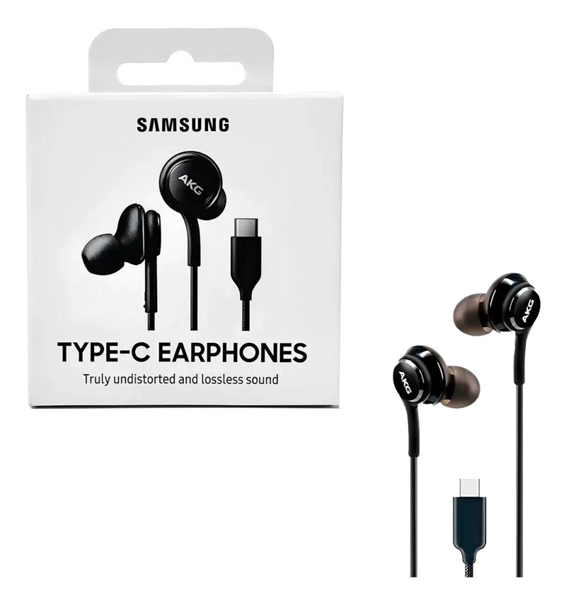 MANOS LIBRES USB TIPO C COLOR NEGRO CON SONIDO AKG - 4