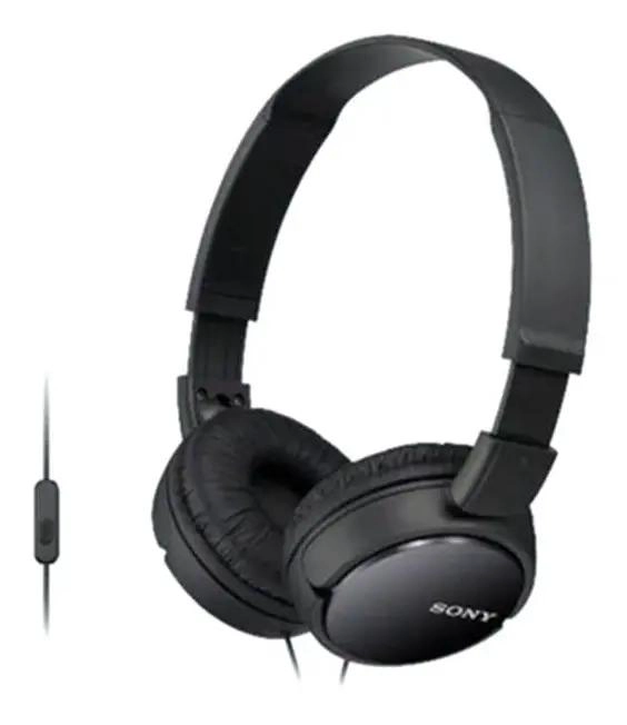 AUDIFONO SOBREPUESTO NEGRO CON MICROFONO - 3