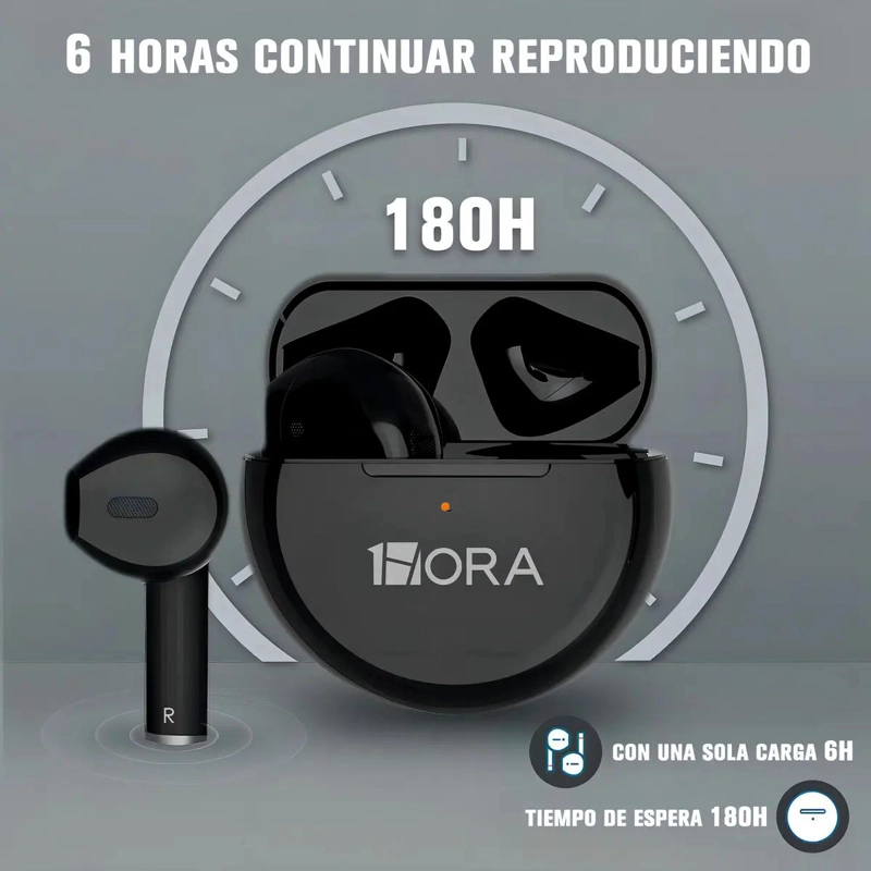 AUDIFONOS IN-EAR BLUETOOTH CON CARGA RAPIDA - 4