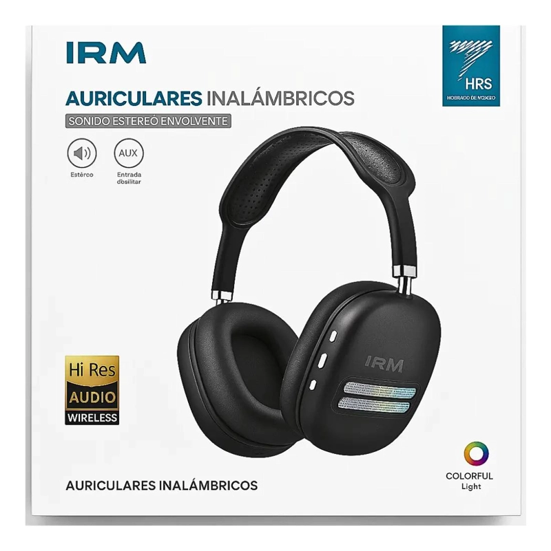 AUDIFONOS INALAMBRICOS GAMER OVER-EAR CON MICROFONO Y LUZ - 2