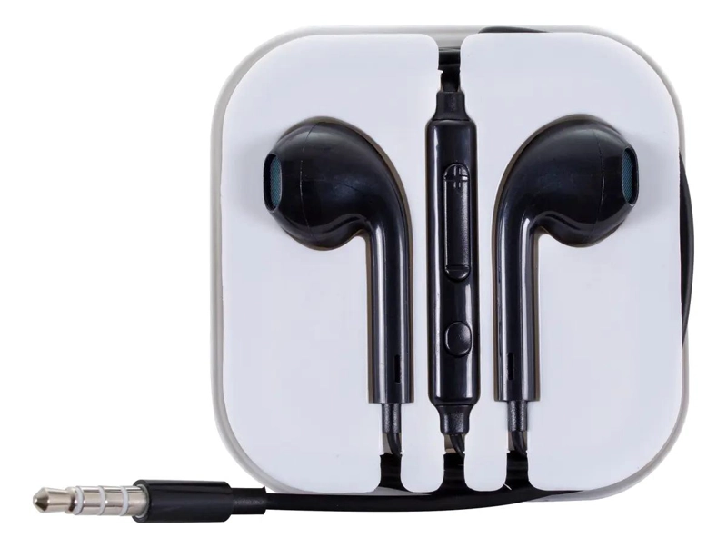 AUDIFONOS ALAMBRICOS MANOS LIBRES D40 3.5MM NEGRO - 3