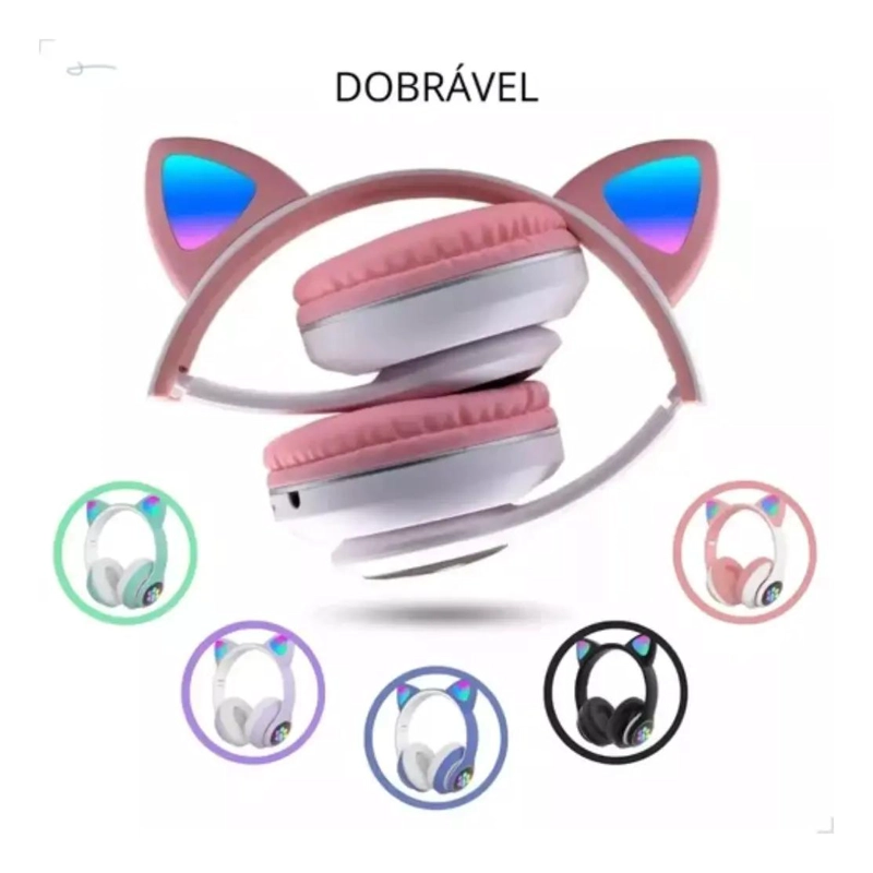 AURICULARES BLUETOOTH INALAMBRICOS CON LUCES LED RGB - 3