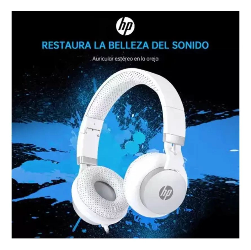 AURICULARES PLEGABLES CON MICROFONO BLANCO - 4