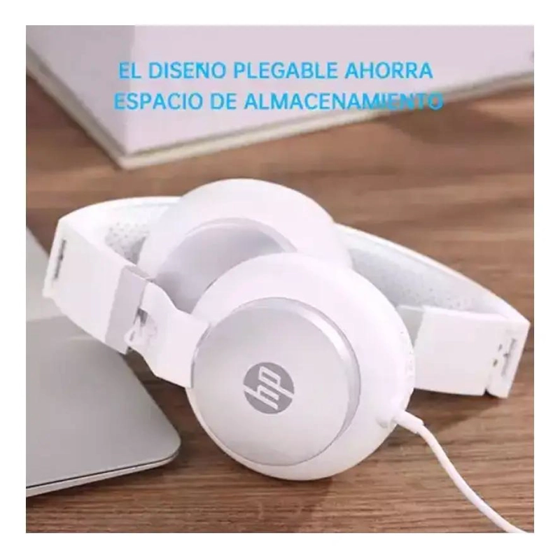 AURICULARES PLEGABLES CON MICROFONO BLANCO - 5