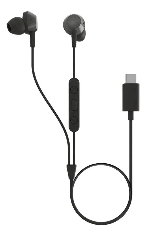 AUDIFONOS CON CABLE TIPO C COLOR NEGRO - 4