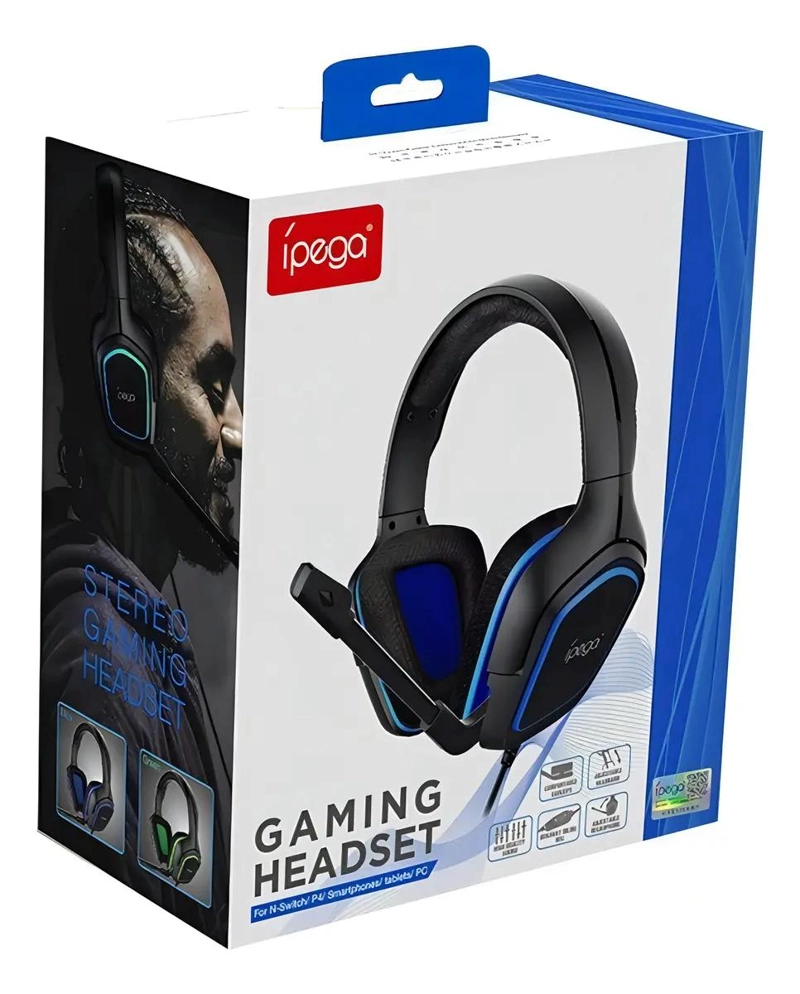 AUDIFONOS GAMER PARA CONSOLAS COLOR AZUL - 4